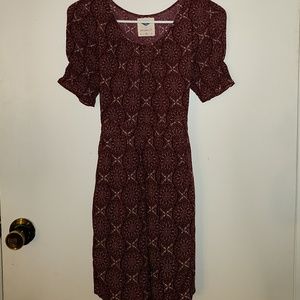Burgundy Dress